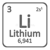 Litio/metal de litio CAS 7439-93-2